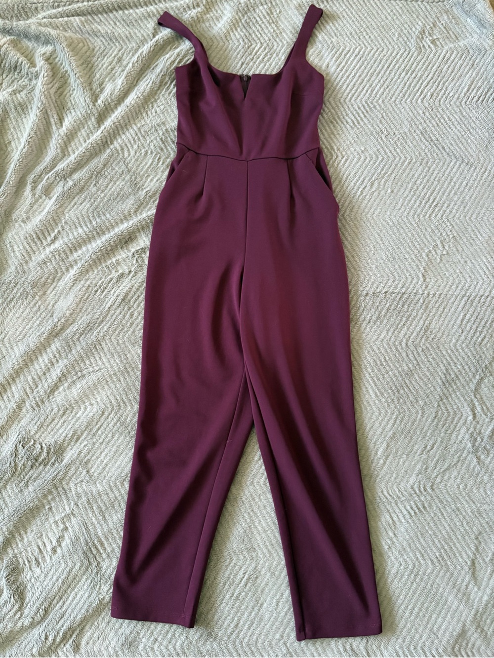 Dynamite Sleeveless Jumpsuit in Plum